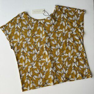 Rachel Zoe NWT Mustard Yellow Linen Shirt